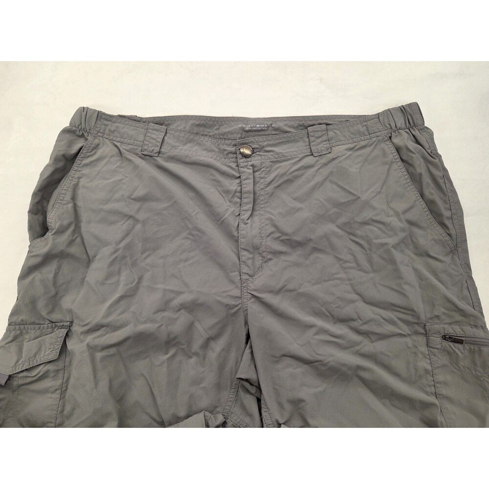 Columbia Omni Shade Cargo Pants Mens 42x30 Gray Hiking Outdoor Lightweight Nylon - Picture 4 of 11